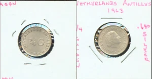 WORLD COINS NETHERLANDS 1948 25 CENT UNC (G995) - Picture 1 of 2