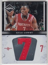 2011-12 Panini Limited Jumbo Materials Jersey Number 45/99 Heat Kyle Lowry #16