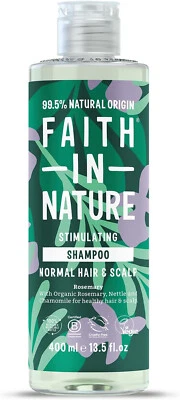 Faith In Nature Natural Rosemary Shampoo Stimulating for Normal Hair Scalp 400ml - Image 1 of 4