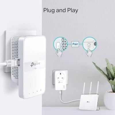 TP-Link AV1000 Gigabit Passthrough Powerline ac Wi-Fi Kit (TL-WPA7617) White - Image 1 of 4