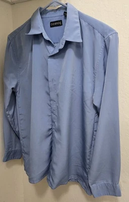 Camisa de vestir de manga larga azul George 14-16 para niños Foto 1 de 3