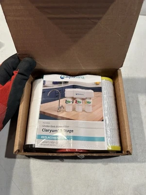 Aquasana AQ-5300R 3-Stage Under Sink Water Filter Sealed Replacement Cartridges. - Image 1 of 4