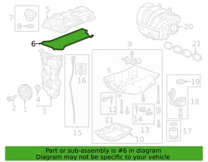 Kit de juntas de cubierta de árbol de levas GM genuino de fábrica con sellos y juntas 25203703 - Imagen 1 de 5