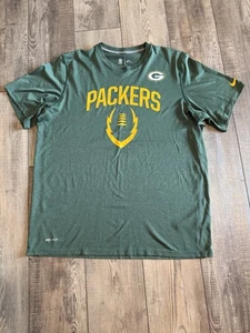 Green Bay Packers Nike Mens T Shirt Dri-Fit Size XL NFL Team Apparel - Picture 1 of 5