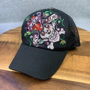Skulls Kill Love Mütze Kappe Druckknopflasche schwarz Netz Trucker bestickt Grafik Herren - Bild 1 von 9