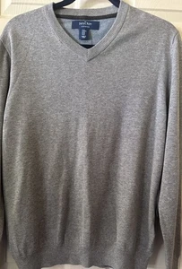 Men Saville Row London VNeck Cotton Pullover Sweater New - Picture 1 of 4