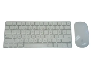 Apple Wireless A1644 Magic Keyboard+A1296 Magic Mouse White | Tested Working - Picture 1 of 10