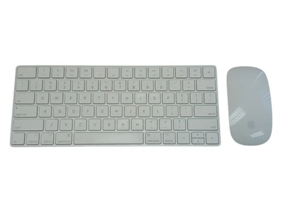 Apple Wireless A1644 Magic Keyboard+A1296 Magic Mouse White | Tested Working - Image 1 of 4
