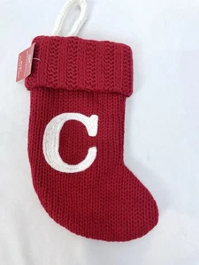 Nuevo Wondershop Rojo Mini 8” Medias Tejidas Navidad Letra Inicial “C” - Imagen 1 de 2