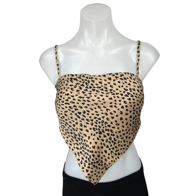 Camiseta sin mangas Princesa Polly Luka estampado animal tostado sin mangas cami camisola corta 4 Foto 1 de 4