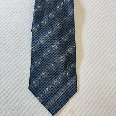 Corbata Gianni Versace Hombre Vintage Diseño Geométrico 100% Seda Hecha en Italia Foto 1 de 4