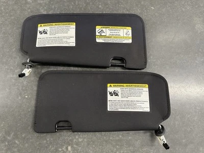 2008-2009 Escape Tribute Mariner Driver Passenger Side Sun Visor Pair Black - Image 1 of 3