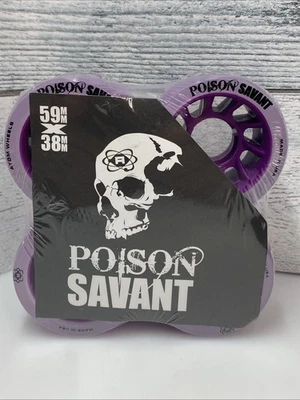 Atom Skates - Purple Poison Savant Wheel (4 Pack) 59 mm X 38 mm - Image 1 of 4