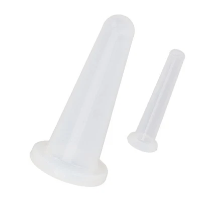 2pcs Cupping Therapy Set Silicone Vacuum Massage White Small Facial Cupping CTX - Image 1 of 4