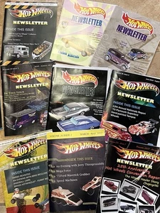 Vintage 2000s Hot Wheels Newsletter Magazines Lot of 9 Car C - Picture 1 of 2