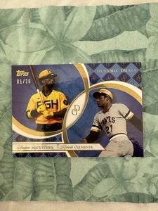 2024 Topps Dynamic Duals Pirates Andrew McCutchen / Roberto Clemente /25 Pirates - Picture 1 of 2