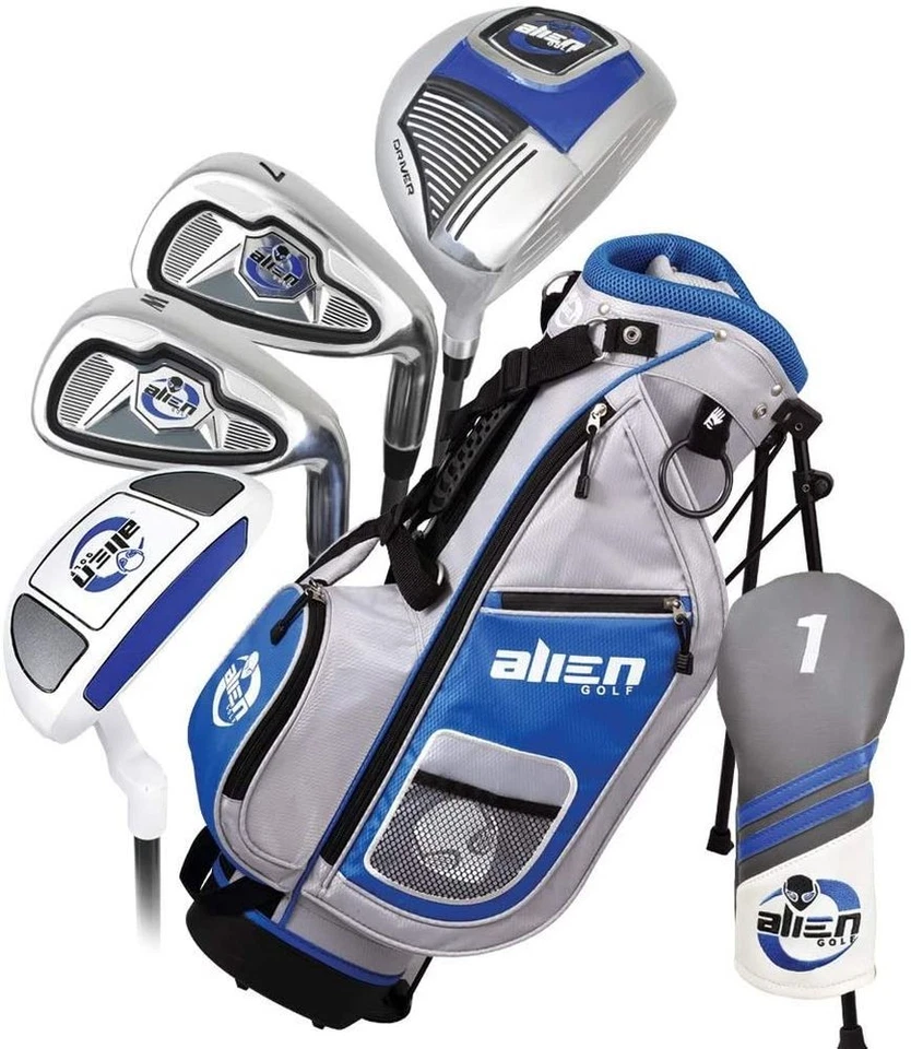 Alien Golf 2020 Junior Golf Set (Silver/Blue, 6-8 Years, 6pc) NEW - Image 1 of 1