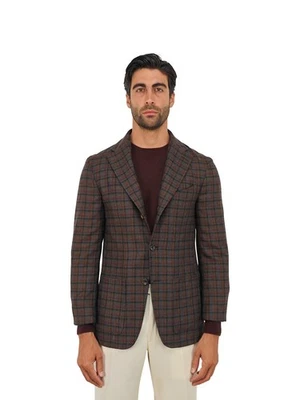 $2200 RUBINACCI Jacket Sport Coat Glen Check 100% Cashmere Tweed 36 US / 46 EU - Image 1 of 4