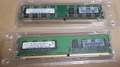 2GB (2x1GB) HYNIX DDR2 SDRAM 240 PIN DIMM PC2-6400 800MHz  HP No. 404574-888 - Image 1 of 4