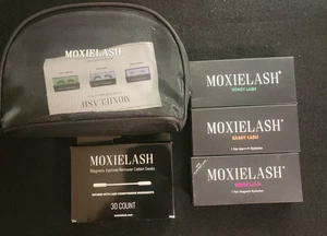 Moxie Lash 3 Pairs Reusable Magnetic Lashes Sassy, Money & Wifey Lash +Swabs Bag - Picture 1 of 9