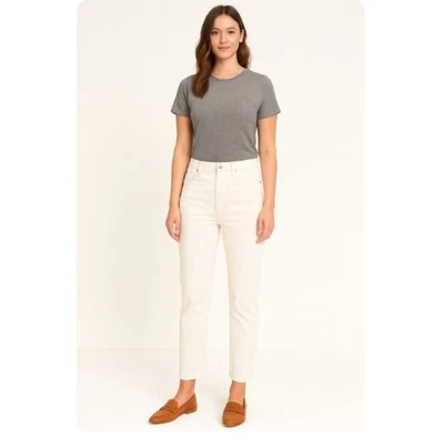 Joe's Jeans SZ 29 The Smith High Rise Straight Ankle STYLE #138445 Off White - Image 1 of 4