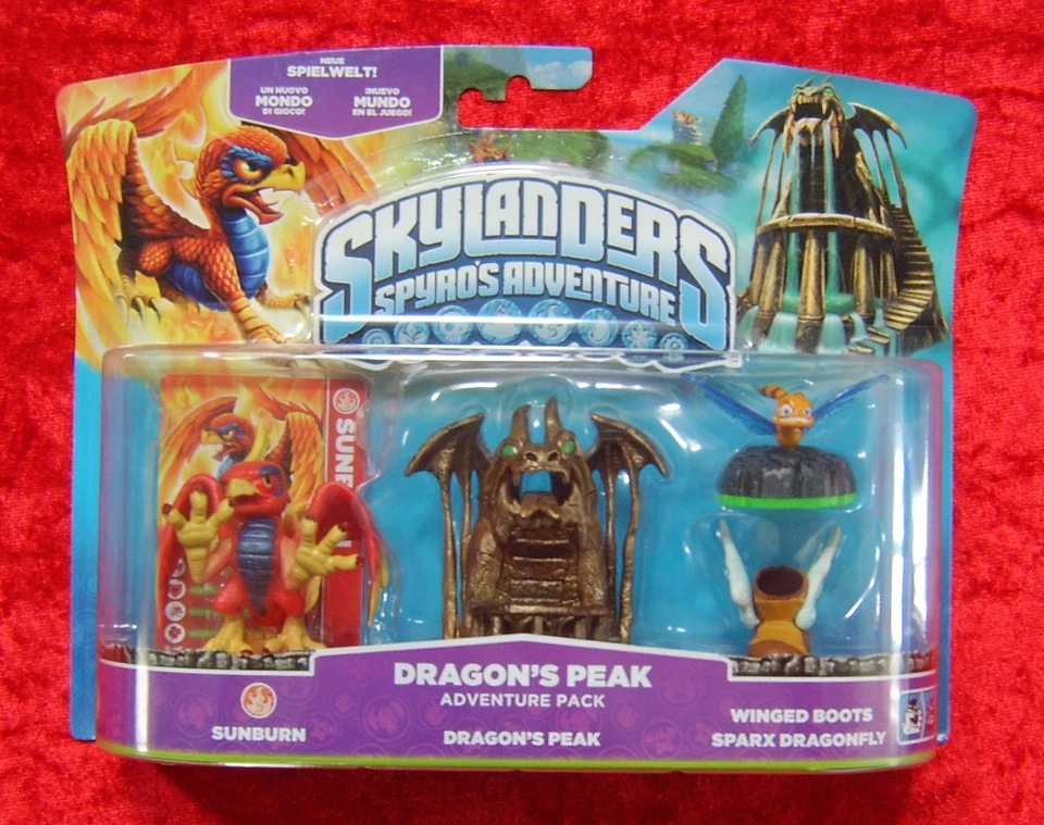 Dragon´s Peak Skylanders Spyros Adventure Pack Skylander Figur Sunburn, OVP-Neu