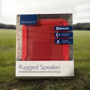 Insignia Rugged Wireless Portable Water Resistant Bluetooth Speaker - Red - Picture 1 of 2