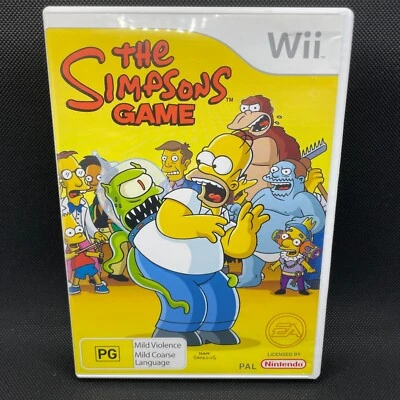 The Simpsons Game Nintendo Wii PAL (2007) PG - Excellent Condition, Complete! - Image 1 of 4