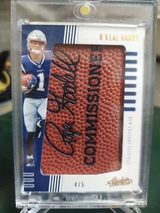 2019 Panini Absolute N'keal Harry New England Patriots Rookie Pigskin Relic #4/5 - Bild 1 von 3