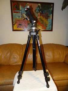 Manfrotto / Bogen 3221 Professional Tripod w/ Manfrotto 3265 Joystick Grip Head - Picture 1 of 18