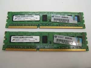 2 2GB Memory Cards M Brand 2Rx8 PC3-10600E-9-10-EO Computer RAM - Picture 1 of 2