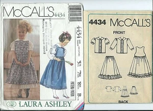 M 4434 sewing pattern Laura Ashley JUMPER BLOUSE PETTICOAT sew SWEET sizes 4-5-6 - Picture 1 of 1