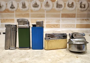 Vintage lighter OGONEK TBILISI VATRA Set 5 soviet USSR 1970's - Picture 1 of 23