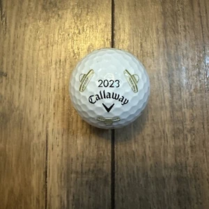 NEW RARE (1) Callaway Truvis Golf Ball (1) Gold Sombrero "2023" - Picture 1 of 2