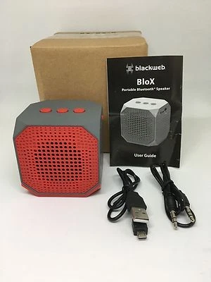 Blackweb BloX Portable Wireless Bluetooth Rechargeable Speaker USB 3.5mm 2.5W ❤❤ - Image 1 of 3