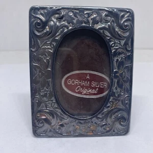 ๐ VINTAGE GORHAM SILVER ORIGINAL PICTURE FRAME W / VELVET BACK BOARD 2x3 - Picture 1 of 5