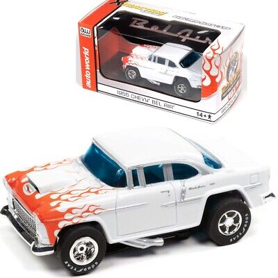 Auto World 1955 Chevy Bel Air Red Flames For AFX HO Slot Car Exclusive Limited • 46.95$