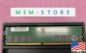 48GB DDR5-5600MHz UDIMM non-ECC RAM Compatible w/ Supermicro MEM-DR548ND-UN56 - Picture 1 of 4