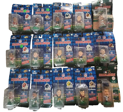 Figuras de acción vintage 1996-97 (LOTE MIXTO DE 15) Headliners NFL y MLB Greats NUEVO Foto 1 de 4