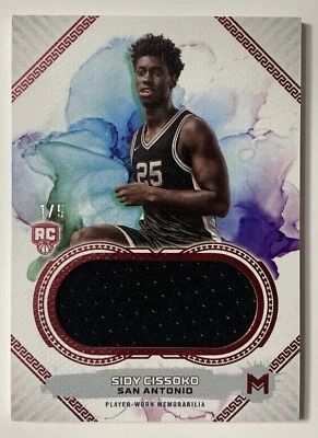2023-24 Topps Motif Rookie Relics Sidy Cissoko Player Worn Patch RC 1/5!!! - Image 1 of 2