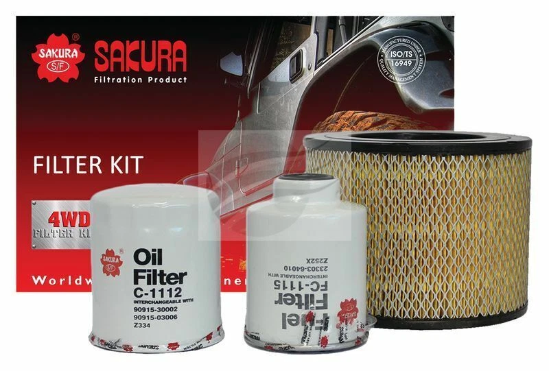 Sakura Filter Service Kit for Toyota Hilux Surf KZN130 1KZTE 3.0 1993-1997 - image 1 of 1