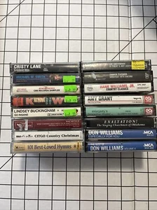 Vintage Lot 16 Classic Country & Christian Cassette Tapes - Picture 1 of 3