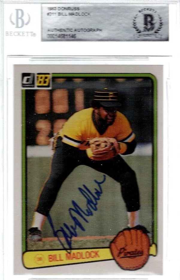 BILL MADLOCK - Certified Auto - 1983 Donruss #311 - Image 1 of 2