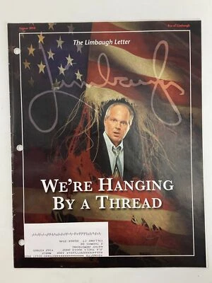 Rush Limbaugh Letter Newsletter Magazine August 2010 We're Hanging By A Thread - Image 1 of 4