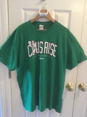 BOSTON CELTICS BASKETBALL 2018 c us rise OPENING NIGHT XL T-SHIRT LED bracelet Cover
