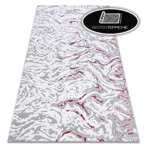 Modern Thick And Dense Woven Rugs " Dizayn " Acrylic 123 Grey Pink Exclusive - Picture 1 of 6