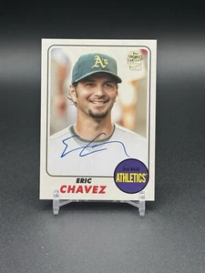 2024 Topps Archives 🔥ERIC CHAVEZ 🔥1968 Fan Favorites Athletics Autograph✍️ - Bild 1 von 2