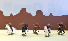 Britains Deetail 5 soldati a cavallo 7° Cavalleria