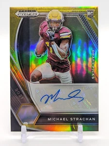 Michael Strachan 2021 Panini Prizm Draft AUTO GOLD PRIZM #'D /10 Colts ROOKIE RC - Picture 1 of 7