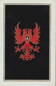 Red Double Eagle Crest on  Black Background, Single Swap Card - Picture 1 of 1
